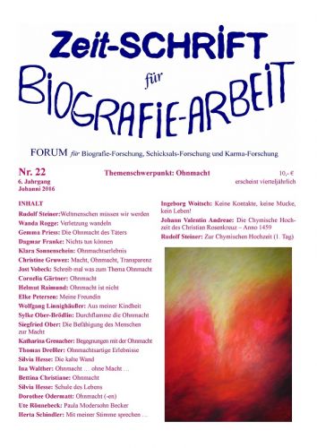 Zeit-Schrift für Biografie-Arbeit 22